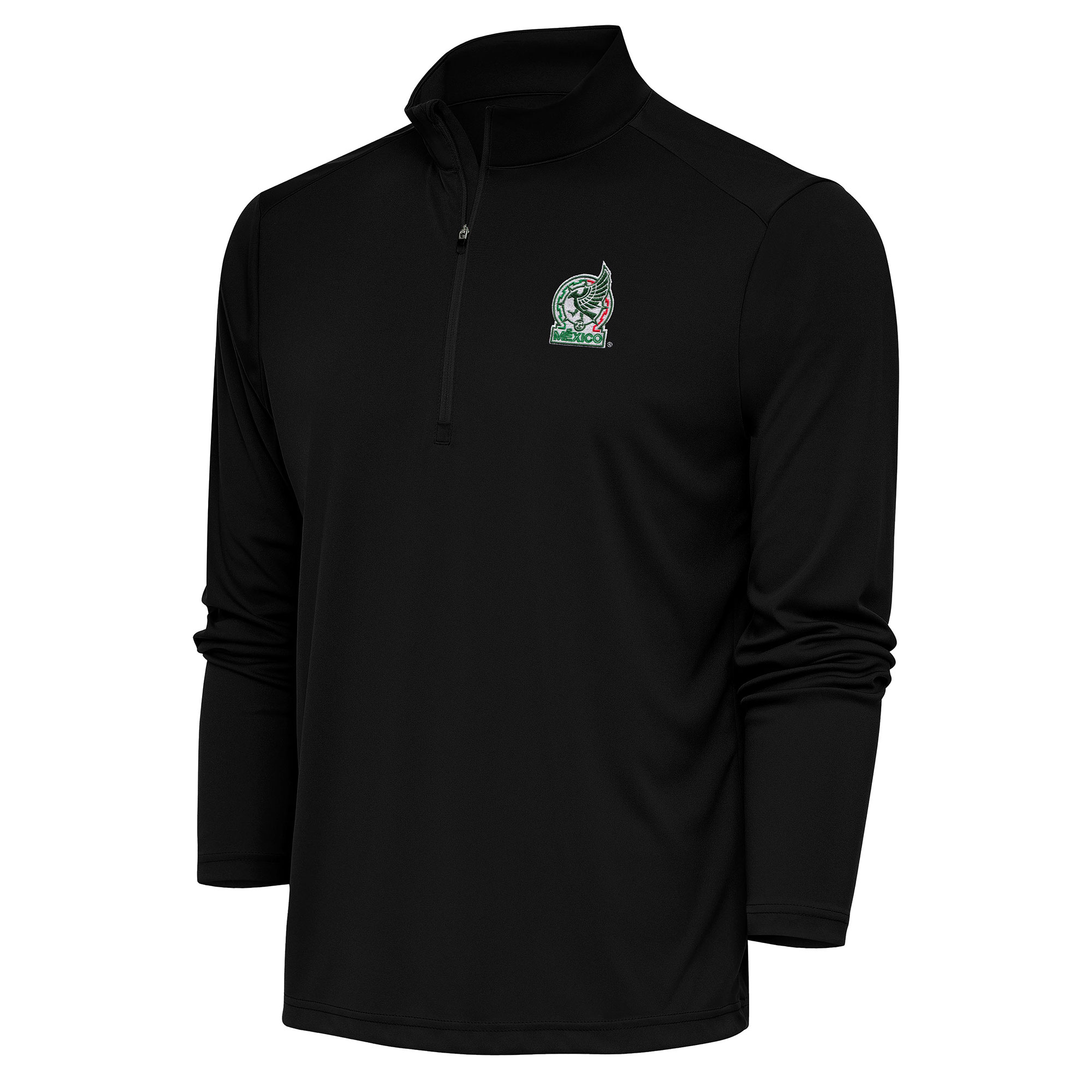 Shop mexico national team antigua statement quarter-zip pullover – black – Mexico Football Shirts & World Cup Jerseys
