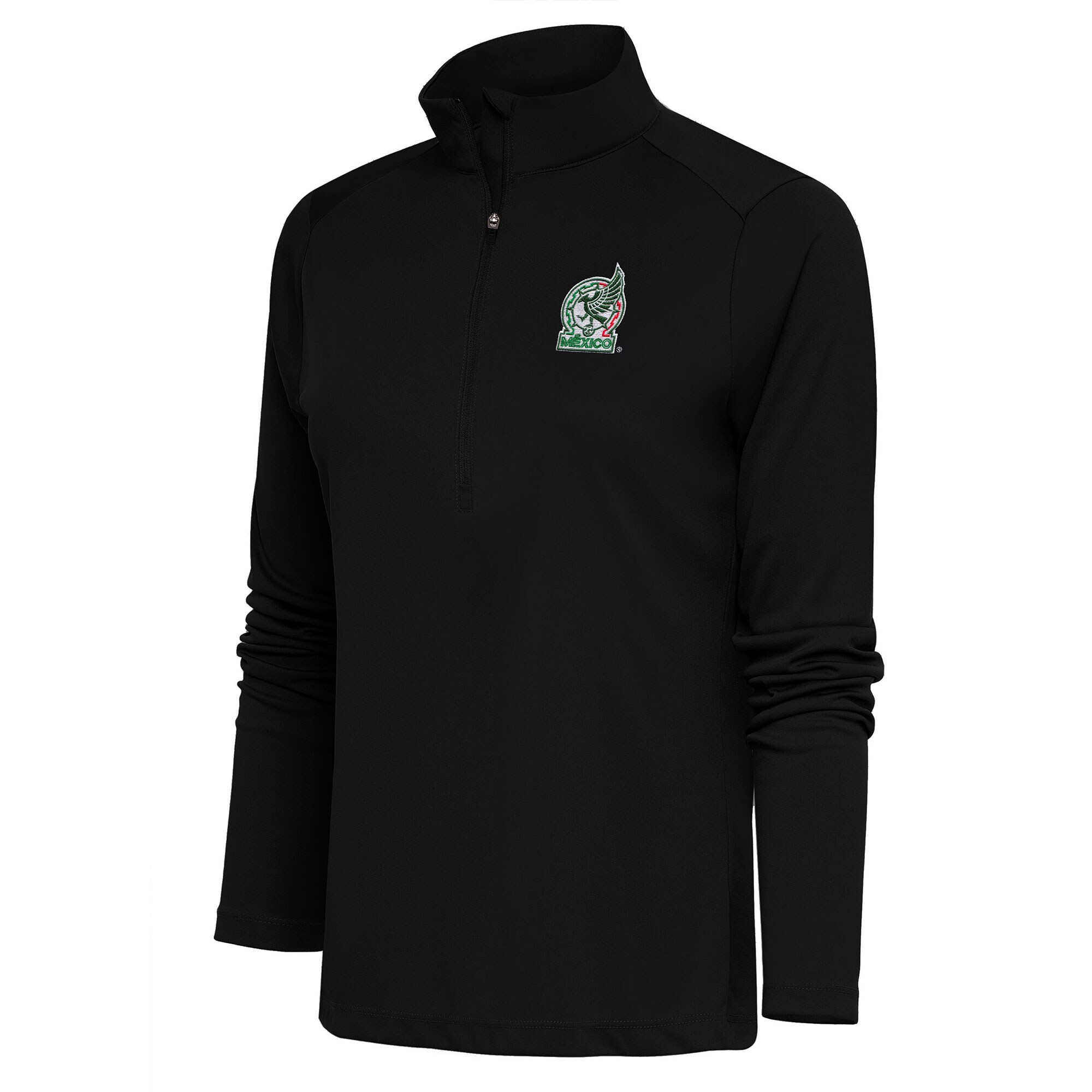 Shop mexico national team antigua women8217s statement half-zip pullover top – black – Mexico Football Shirts & World Cup Jerseys