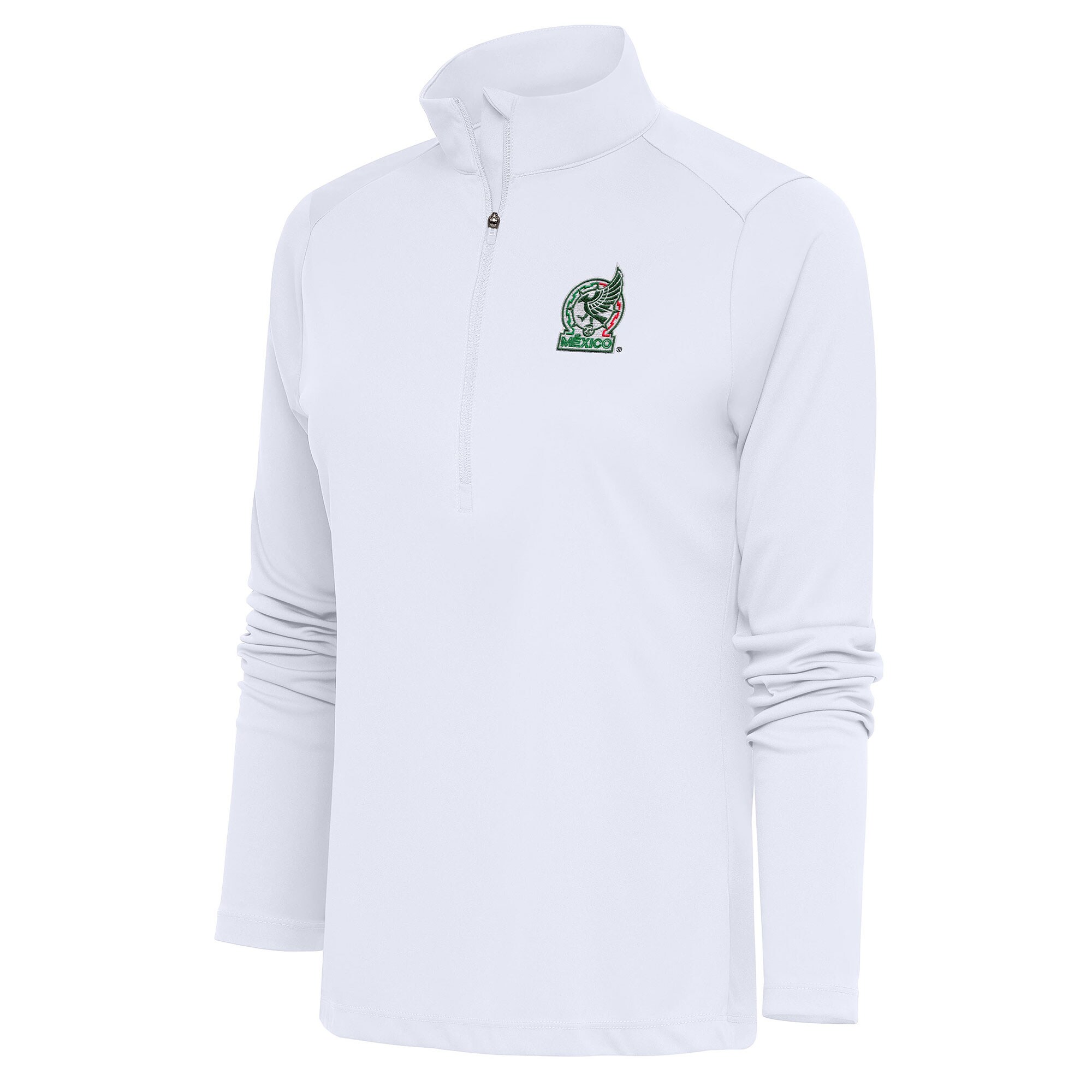 Shop mexico national team antigua women8217s statement half-zip pullover top – white – Mexico Football Shirts & World Cup Jerseys