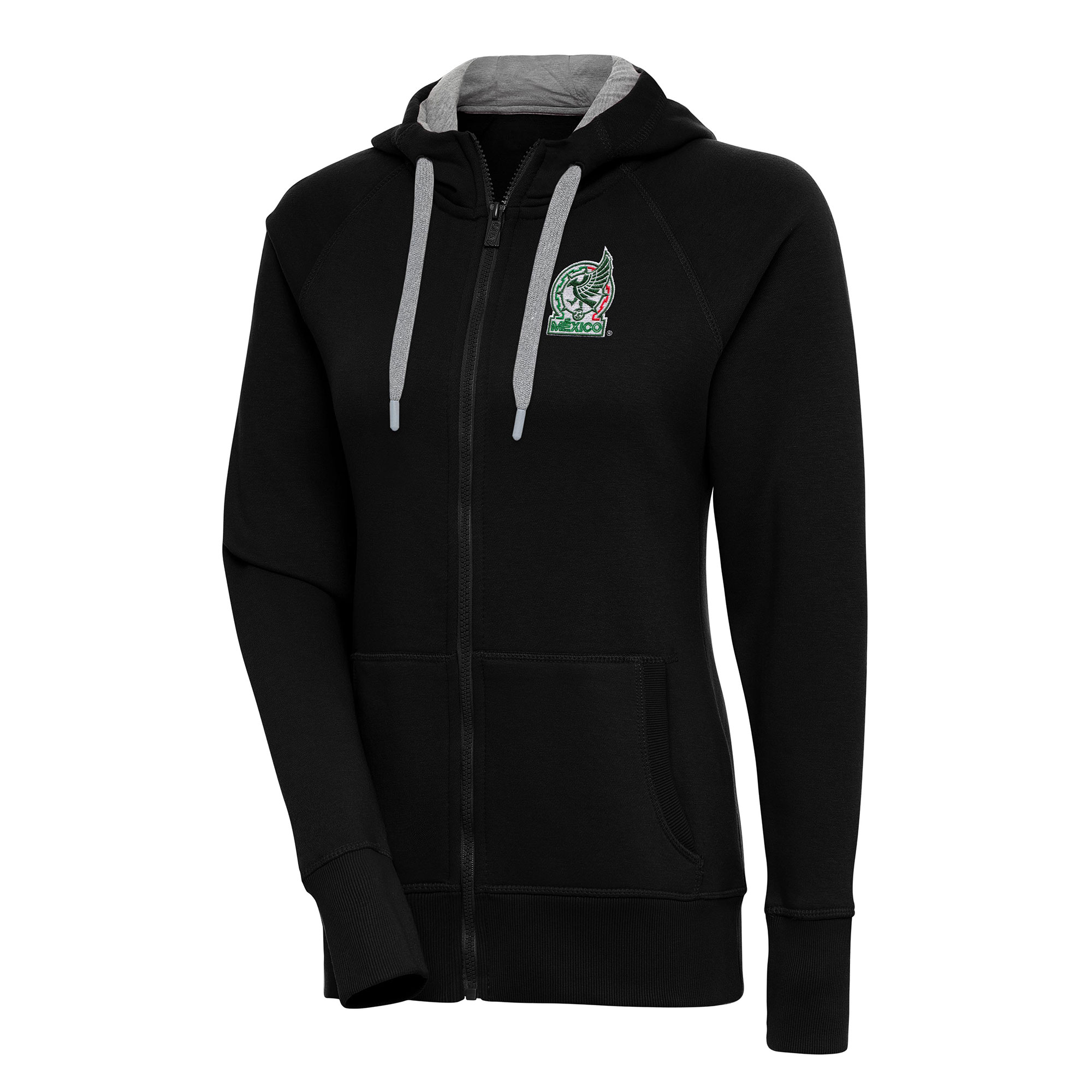 Shop mexico national team antigua women8217s takeover full-zip hoodie – black – Mexico Football Shirts & World Cup Jerseys