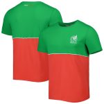 Shop mexico national team block west t-shirt – greenred – Mexico Football Shirts & World Cup Jerseys