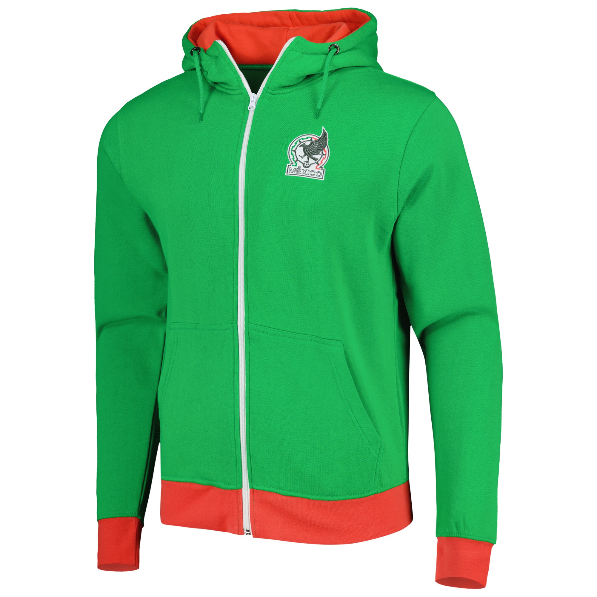 Shop mexico national team crest full-zip hoodie – green – Mexico Football Shirts & World Cup Jerseys
