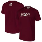 Shop mexico national team heritage heavy relaxed fit t-shirt – burgundy – Mexico Football Shirts & World Cup Jerseys
