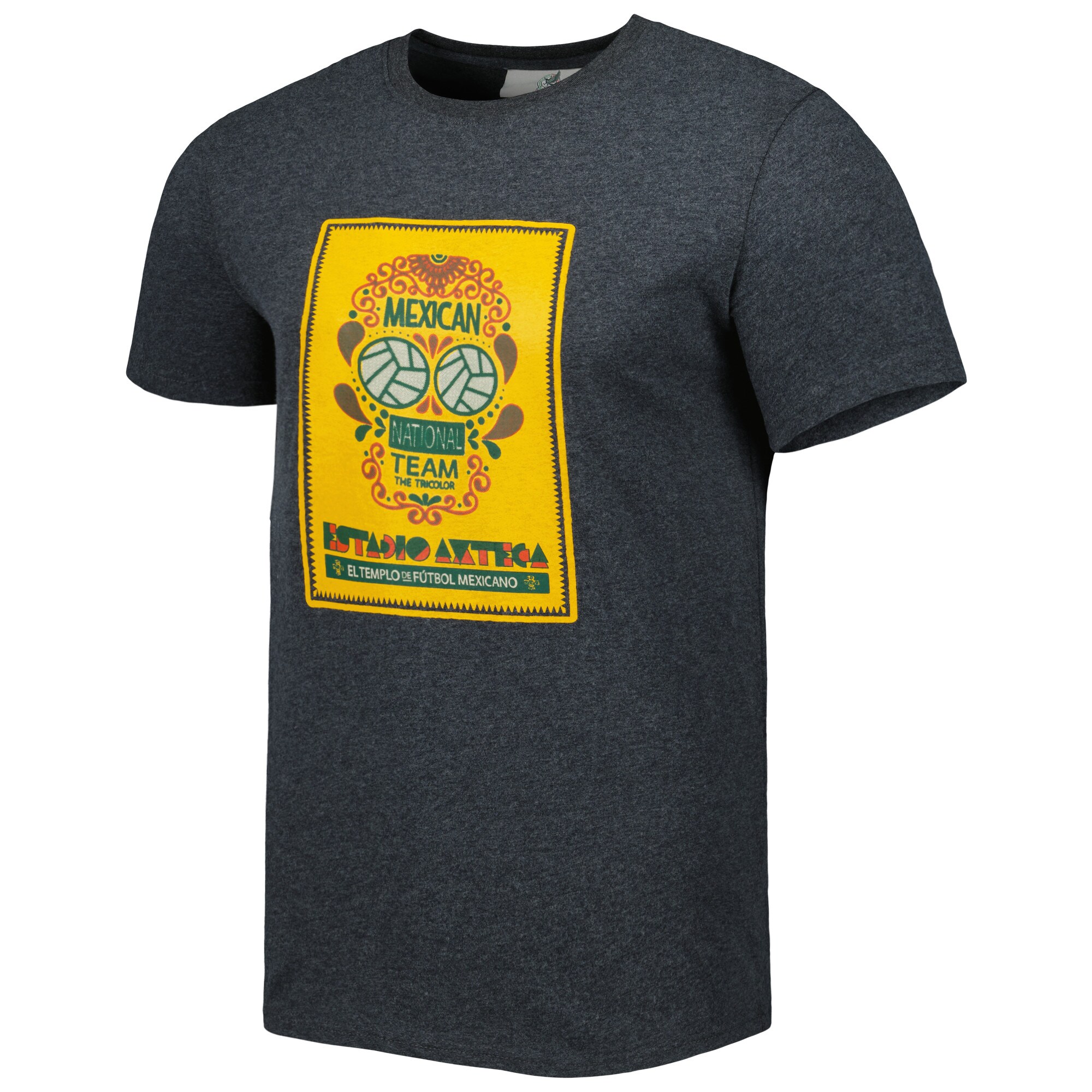 Shop mexico national team templo t-shirt – heather charcoal – Mexico Football Shirts & World Cup Jerseys