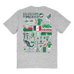 Shop mexico national team vive la fete women8217s impressions artwork t-shirt – heather gray – Mexico Football Shirts & World Cup Jerseys