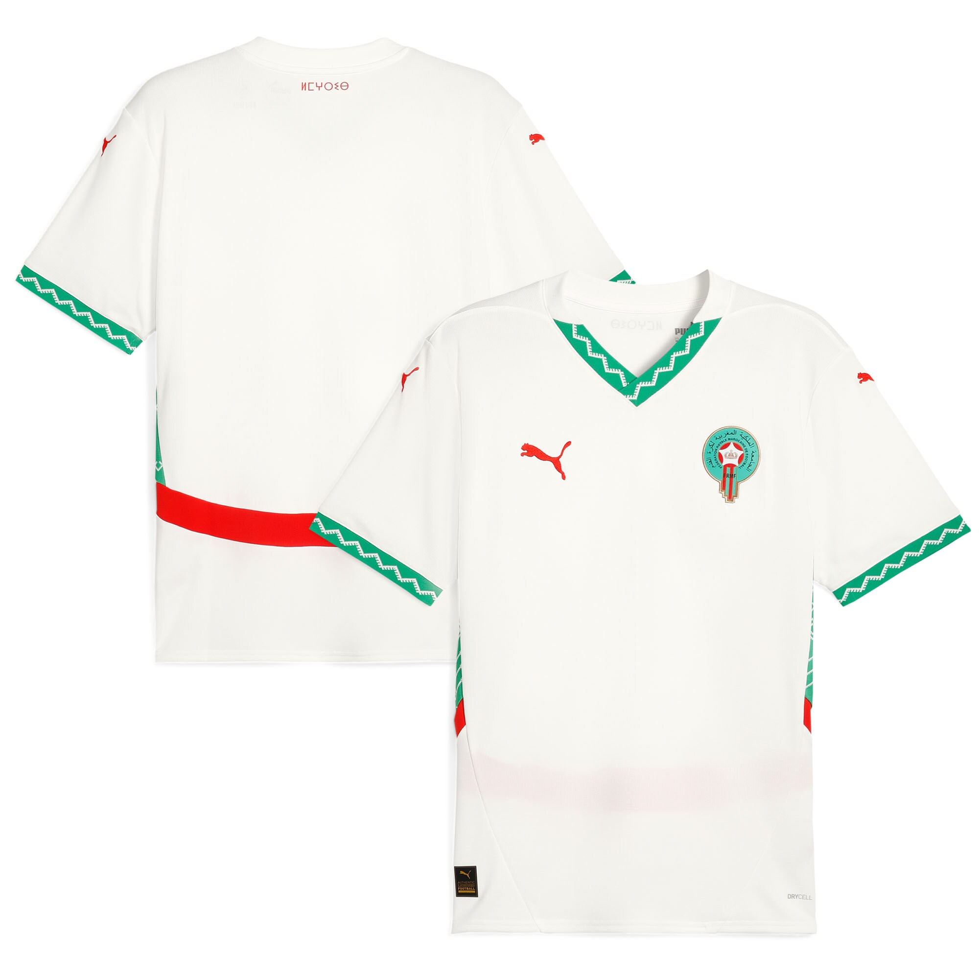 Shop morocco national team puma 2025 away replica jersey – white – Mexico Football Shirts & World Cup Jerseys