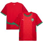 Shop morocco national team puma 2025 home replica jersey – red – Mexico Football Shirts & World Cup Jerseys