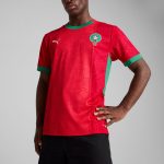 Shop morocco national team puma 2025 home replica jersey – red – Mexico Football Shirts & World Cup Jerseys