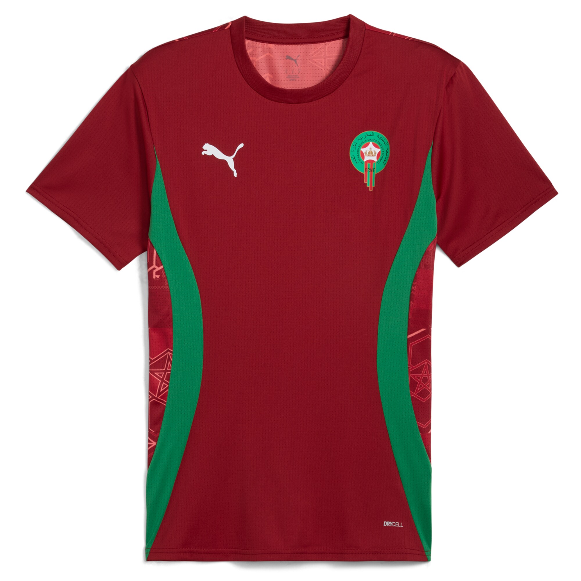 Shop morocco national team puma 2025 pre-match jersey – red – Mexico Football Shirts & World Cup Jerseys