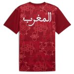 Shop morocco national team puma 2025 pre-match jersey – red – Mexico Football Shirts & World Cup Jerseys