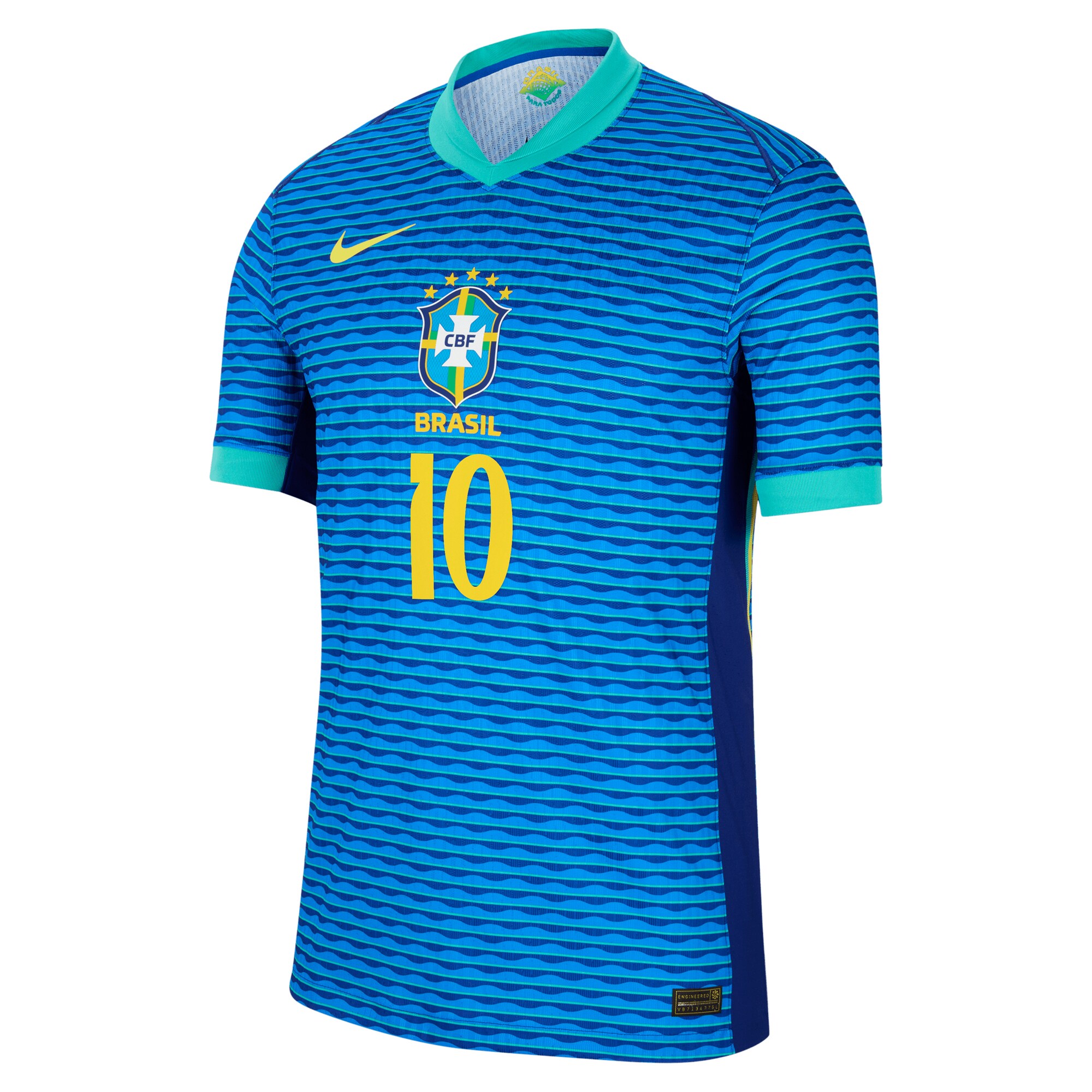 Shop neymar jr. brazil national team nike 2024 away match authentic player jersey – blue – Mexico Football Shirts & World Cup Jerseys