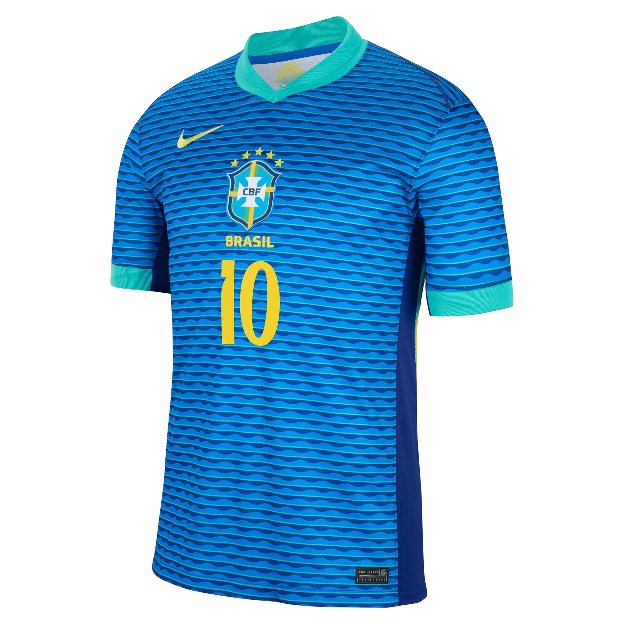 Shop neymar jr. brazil national team nike 2024 away stadium replica player jersey – blue – Mexico Football Shirts & World Cup Jerseys