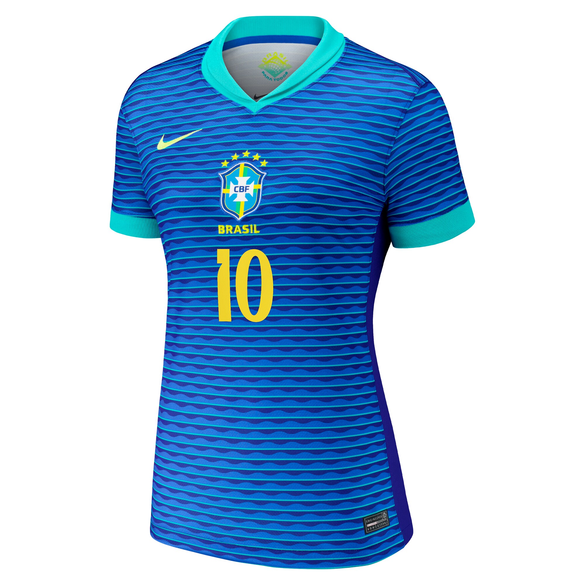 Shop neymar jr. brazil national team nike women8217s 2024 away stadium replica player jersey – blue – Mexico Football Shirts & World Cup Jerseys