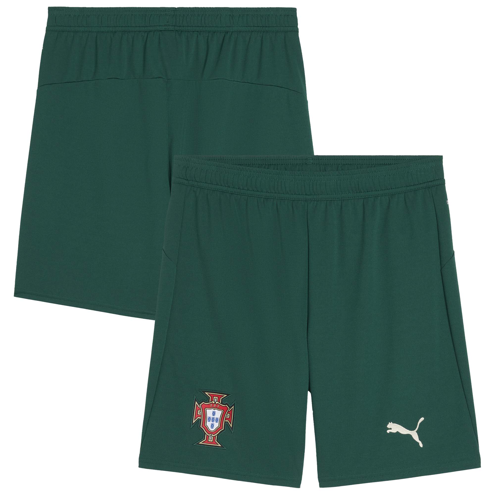 Shop portugal national team puma 2025 home replica shorts – green – Mexico Football Shirts & World Cup Jerseys
