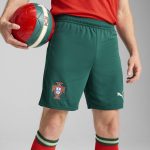 Shop portugal national team puma 2025 home replica shorts – green – Mexico Football Shirts & World Cup Jerseys