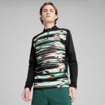 Shop portugal national team puma 2025 pre-match quarter-zip top – black – Mexico Football Shirts & World Cup Jerseys