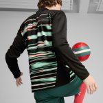 Shop portugal national team puma 2025 pre-match quarter-zip top – black – Mexico Football Shirts & World Cup Jerseys