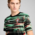 Shop portugal national team puma 2025 pre-match training jersey – black – Mexico Football Shirts & World Cup Jerseys