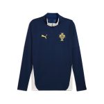 Shop portugal national team puma 2025 quarter-zip training jacket – blue – Mexico Football Shirts & World Cup Jerseys