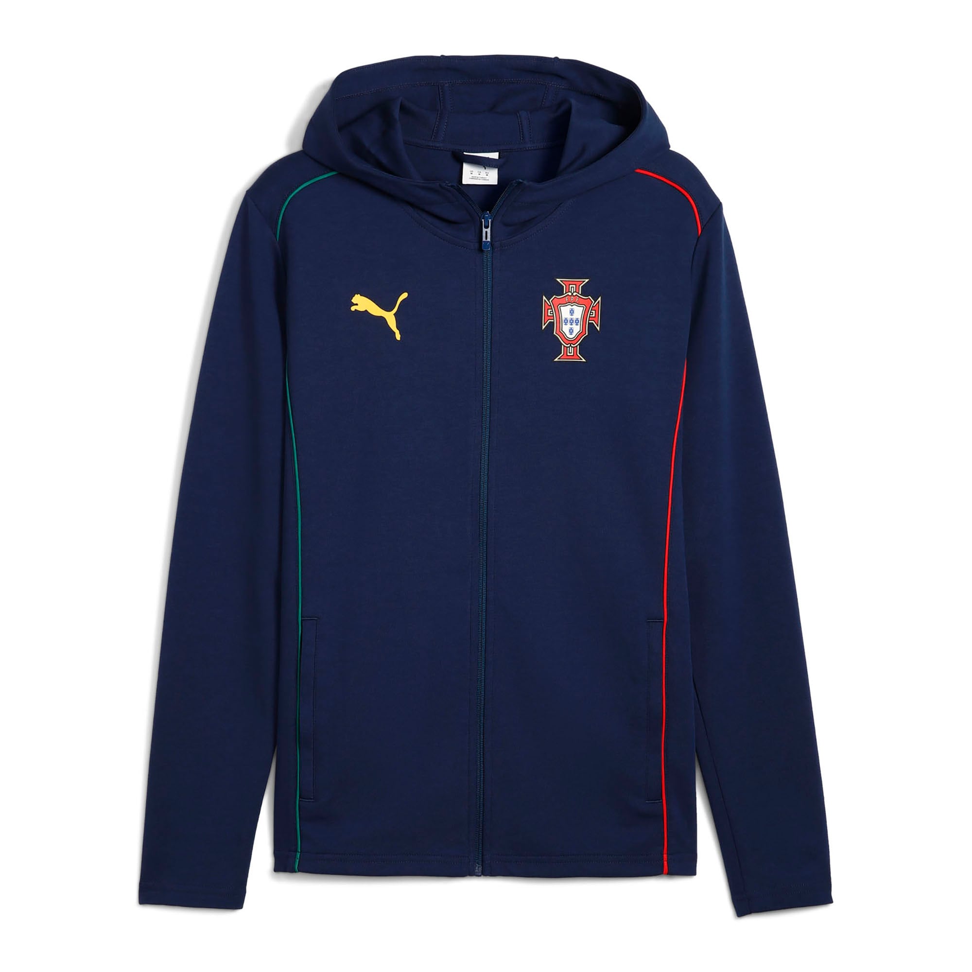 Shop portugal national team puma casuals full-zip hoodie – navy – Mexico Football Shirts & World Cup Jerseys