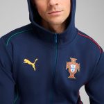 Shop portugal national team puma casuals full-zip hoodie – navy – Mexico Football Shirts & World Cup Jerseys
