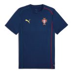 Shop portugal national team puma casuals t-shirt – navy – Mexico Football Shirts & World Cup Jerseys
