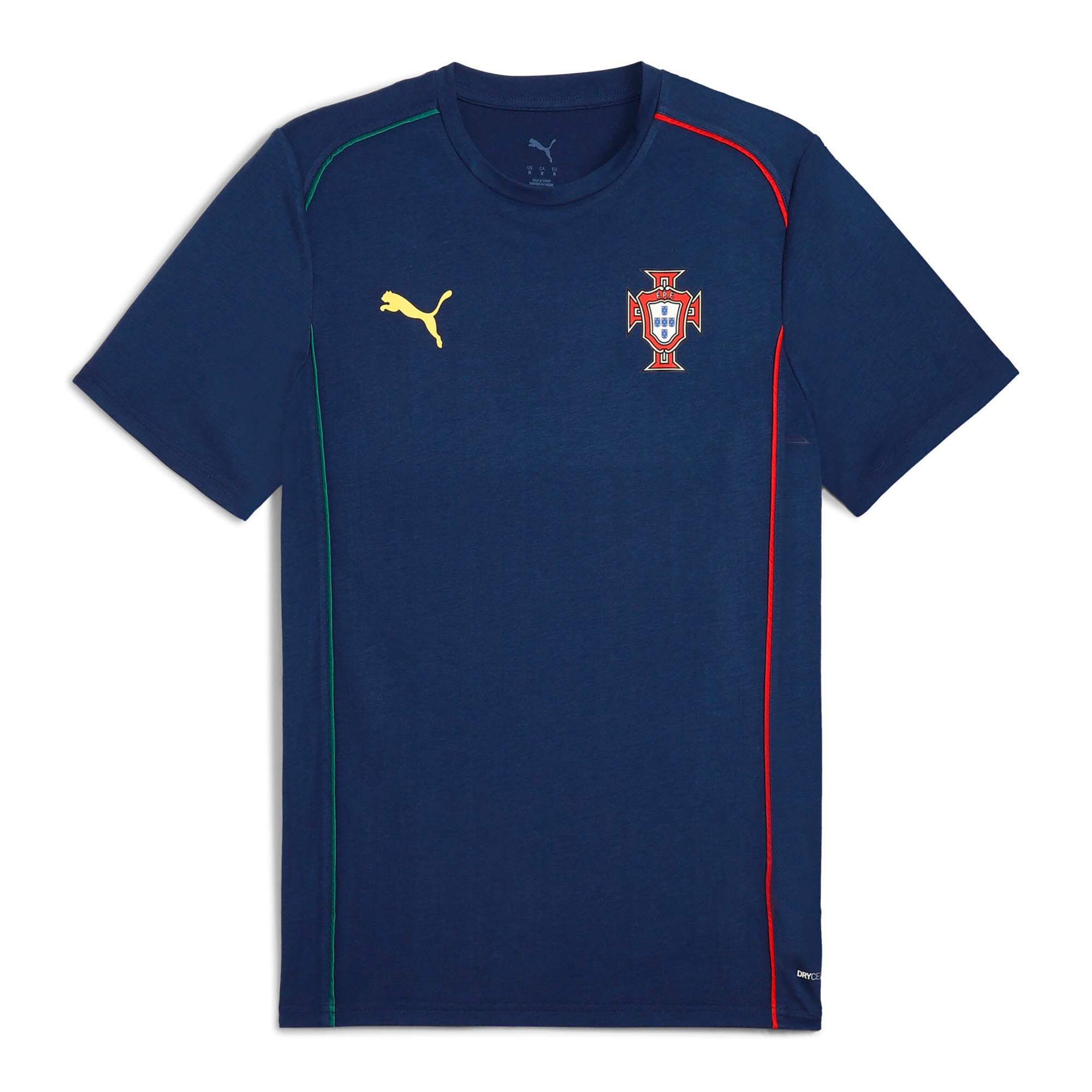 Shop portugal national team puma casuals t-shirt – navy – Mexico Football Shirts & World Cup Jerseys
