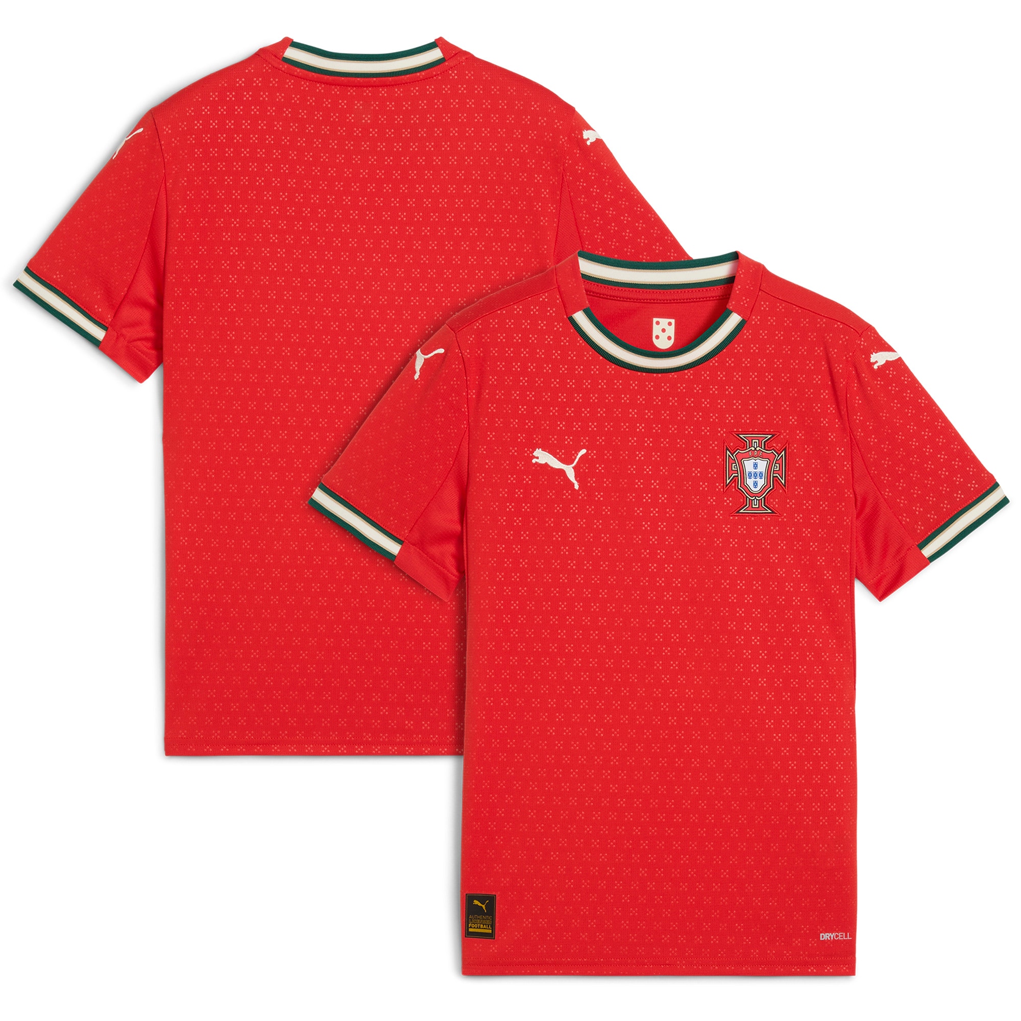 Shop portugal national team puma youth 2025 home replica jersey – red – Mexico Football Shirts & World Cup Jerseys