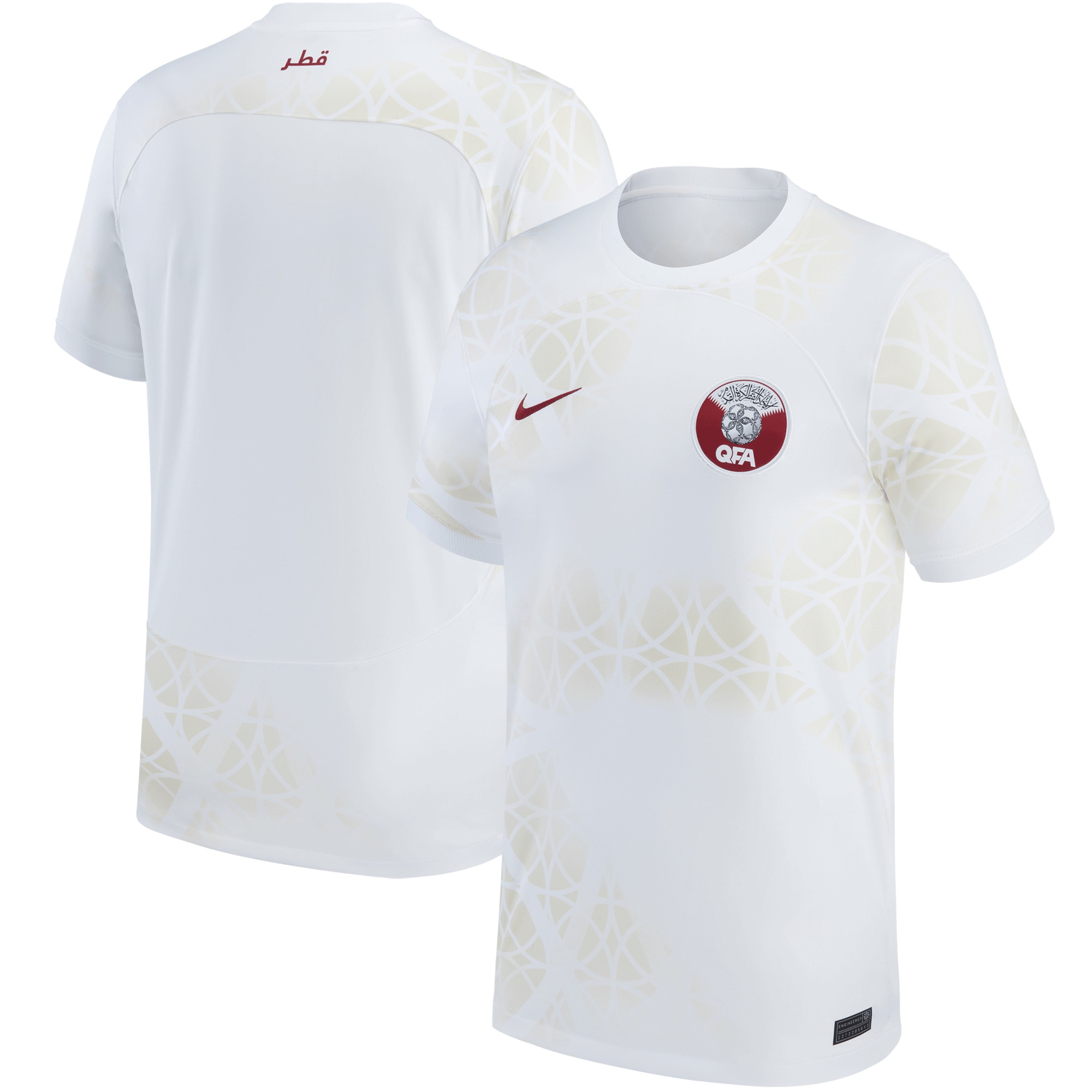 Shop qatar national team nike 202223 away replica jersey – white – Mexico Football Shirts & World Cup Jerseys