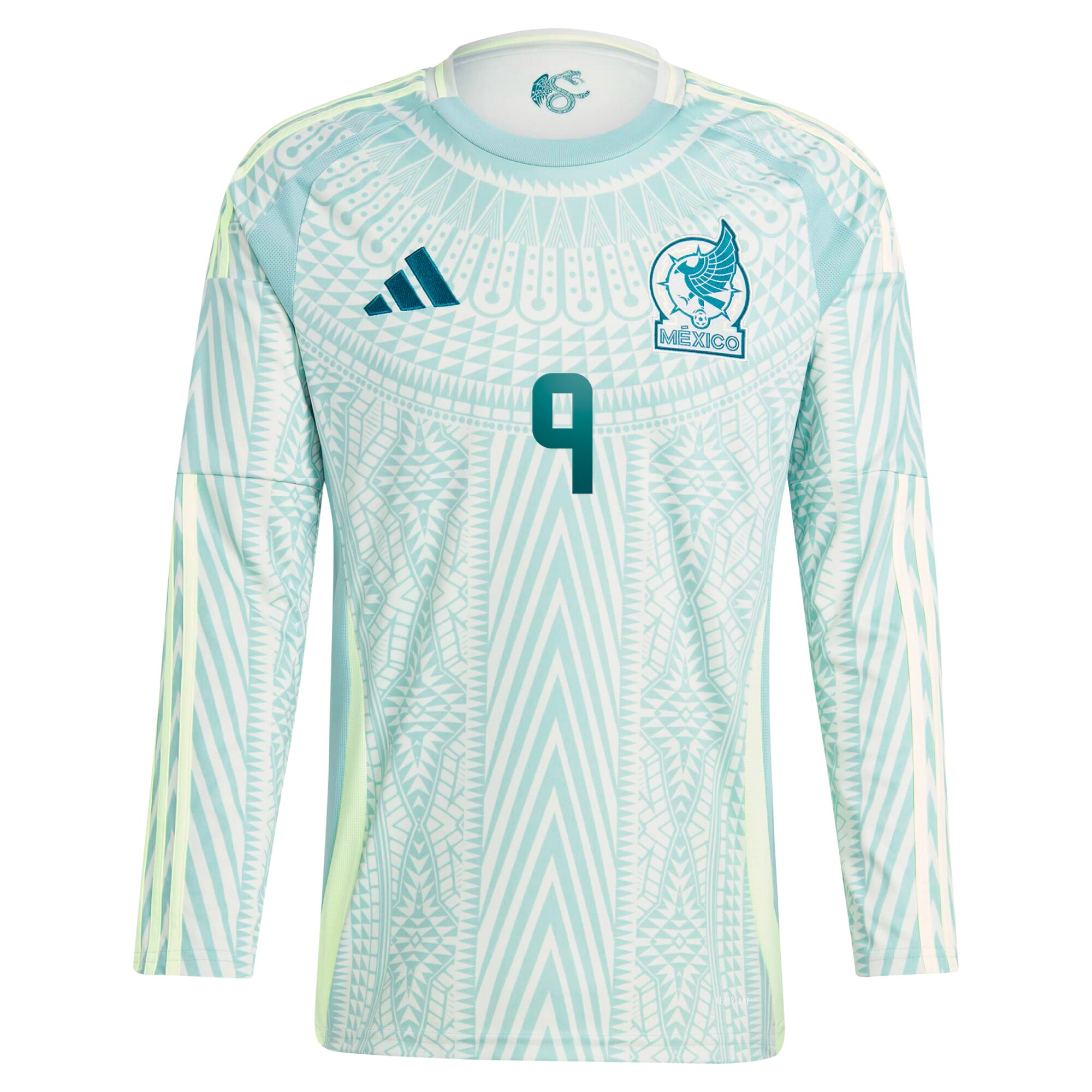 Shop raul jimenez mexico national team adidas 2024 away replica player long sleeve jersey – green – Mexico Football Shirts & World Cup Jerseys