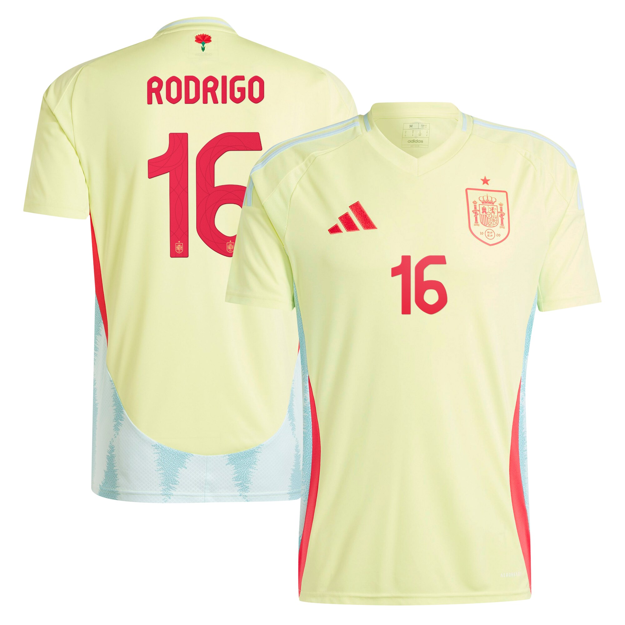Shop rodrigo spain national team adidas 2024 away authentic jersey – yellow – Mexico Football Shirts & World Cup Jerseys