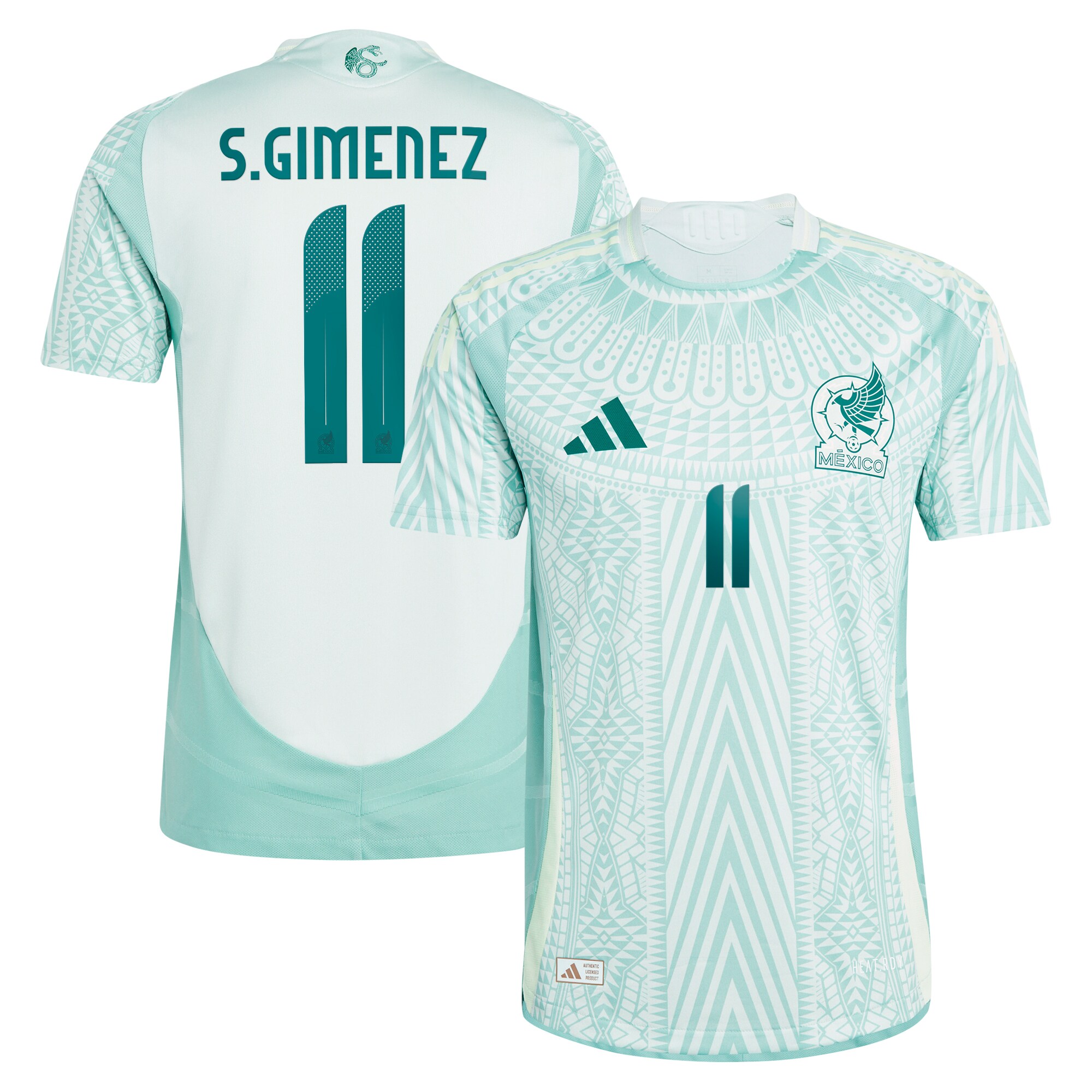 Shop santiago giménez mexico national team adidas 2024 away authentic player jersey – green – Mexico Football Shirts & World Cup Jerseys