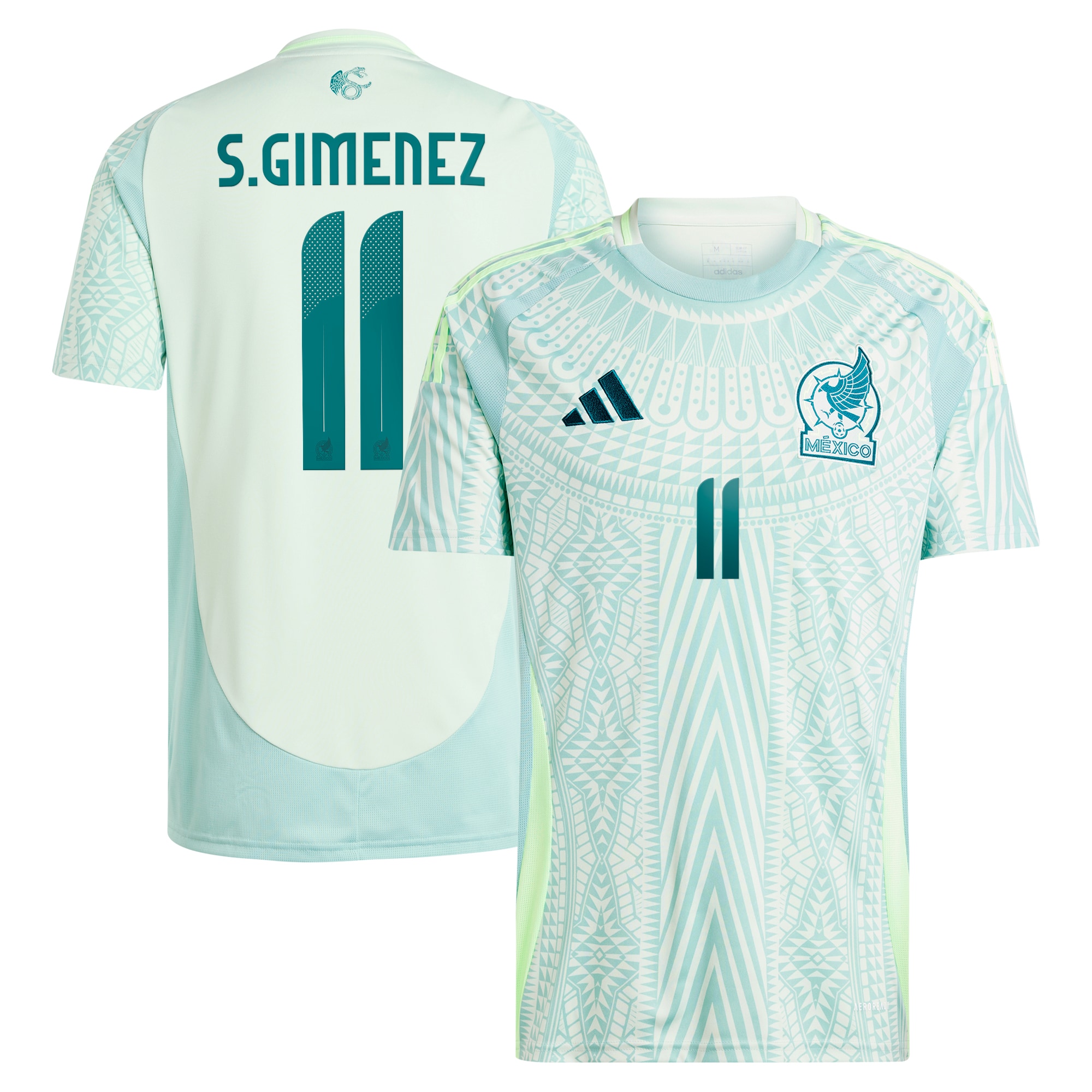 Shop santiago giménez mexico national team adidas 2024 away replica player jersey – green – Mexico Football Shirts & World Cup Jerseys