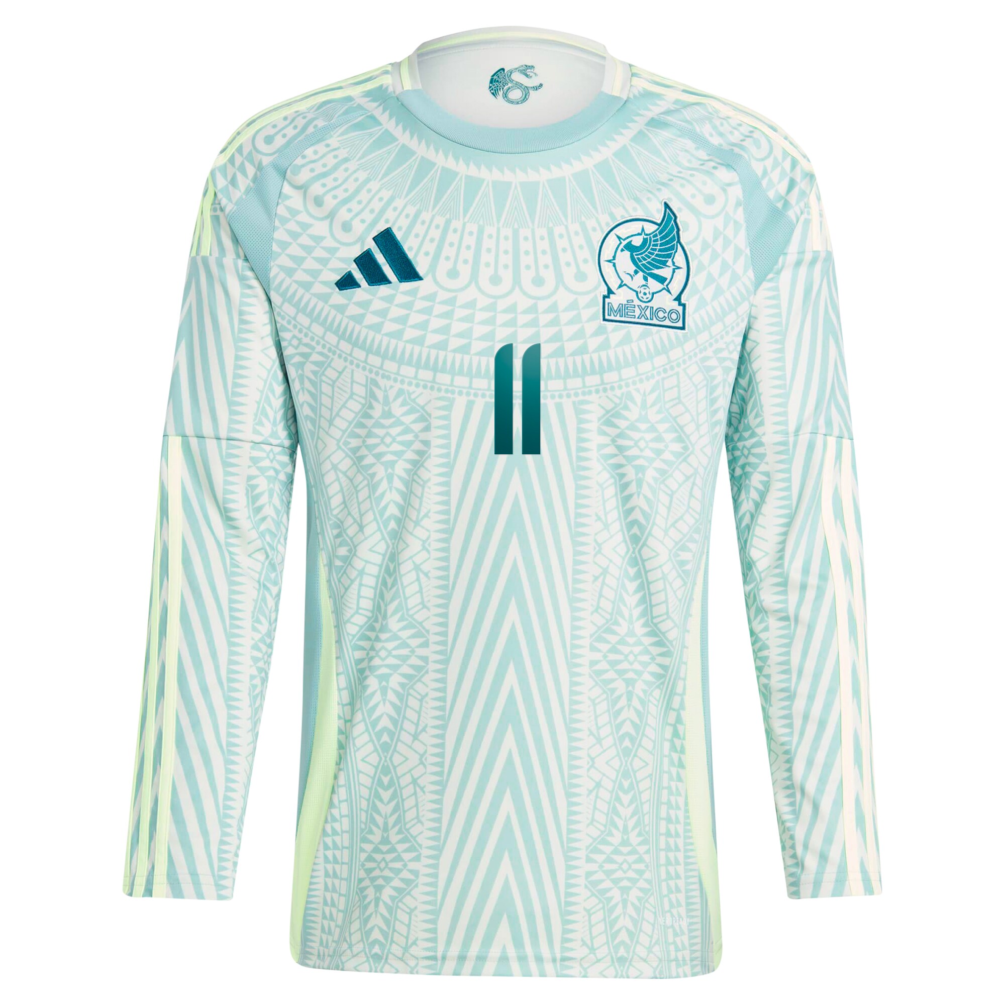 Shop santiago giménez mexico national team adidas 2024 away replica player long sleeve jersey – green – Mexico Football Shirts & World Cup Jerseys