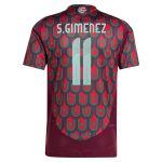 Shop santiago giménez mexico national team adidas 2024 home authentic player jersey – burgundy – Mexico Football Shirts & World Cup Jerseys