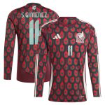 Shop santiago giménez mexico national team adidas 2024 home replica player long sleeve jersey – burgundy – Mexico Football Shirts & World Cup Jerseys