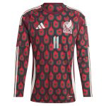 Shop santiago giménez mexico national team adidas 2024 home replica player long sleeve jersey – burgundy – Mexico Football Shirts & World Cup Jerseys
