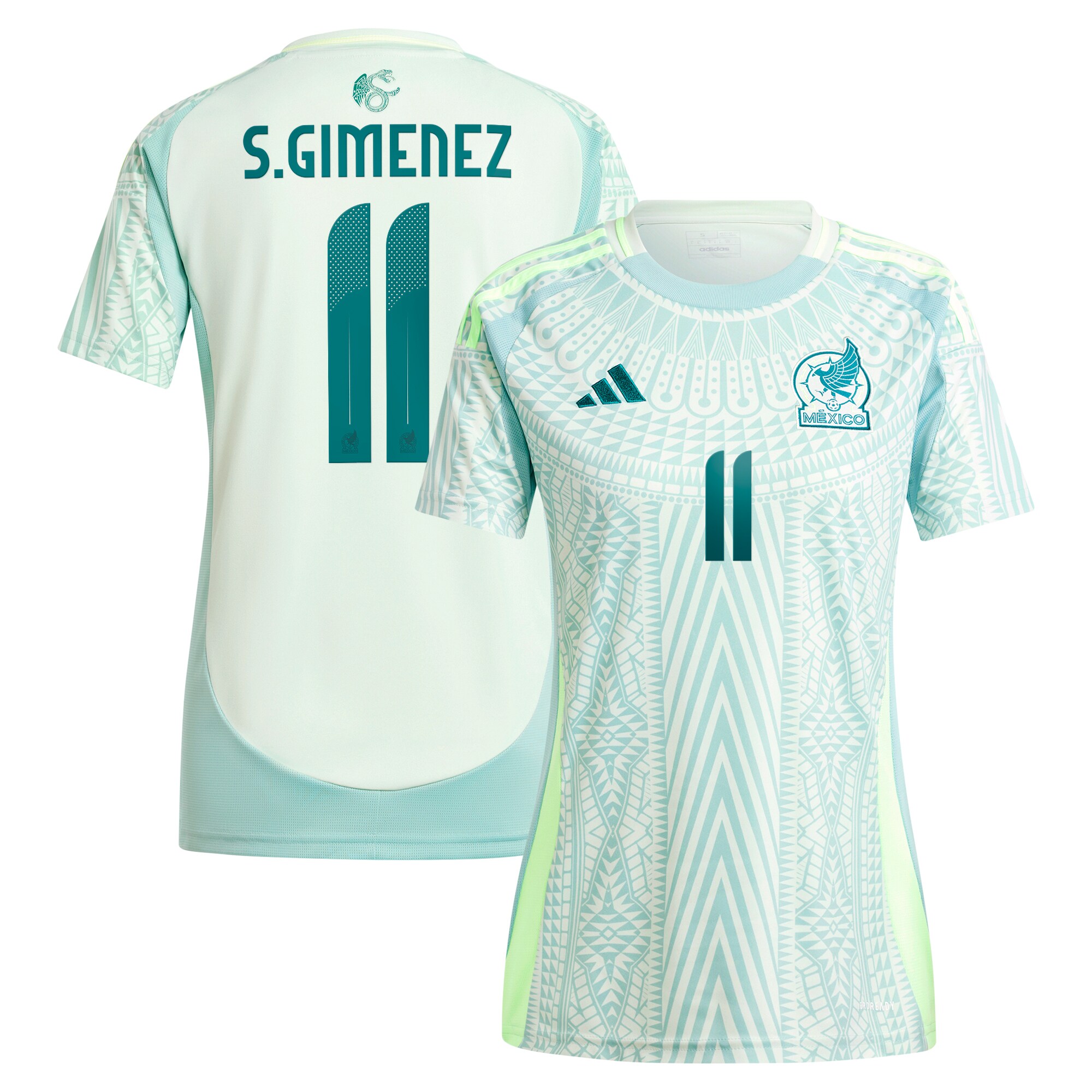 Shop santiago giménez mexico national team adidas women8217s 2024 away replica player jersey – green – Mexico Football Shirts & World Cup Jerseys