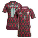 Shop santiago giménez mexico national team adidas women8217s 2024 home replica player jersey – burgundy – Mexico Football Shirts & World Cup Jerseys