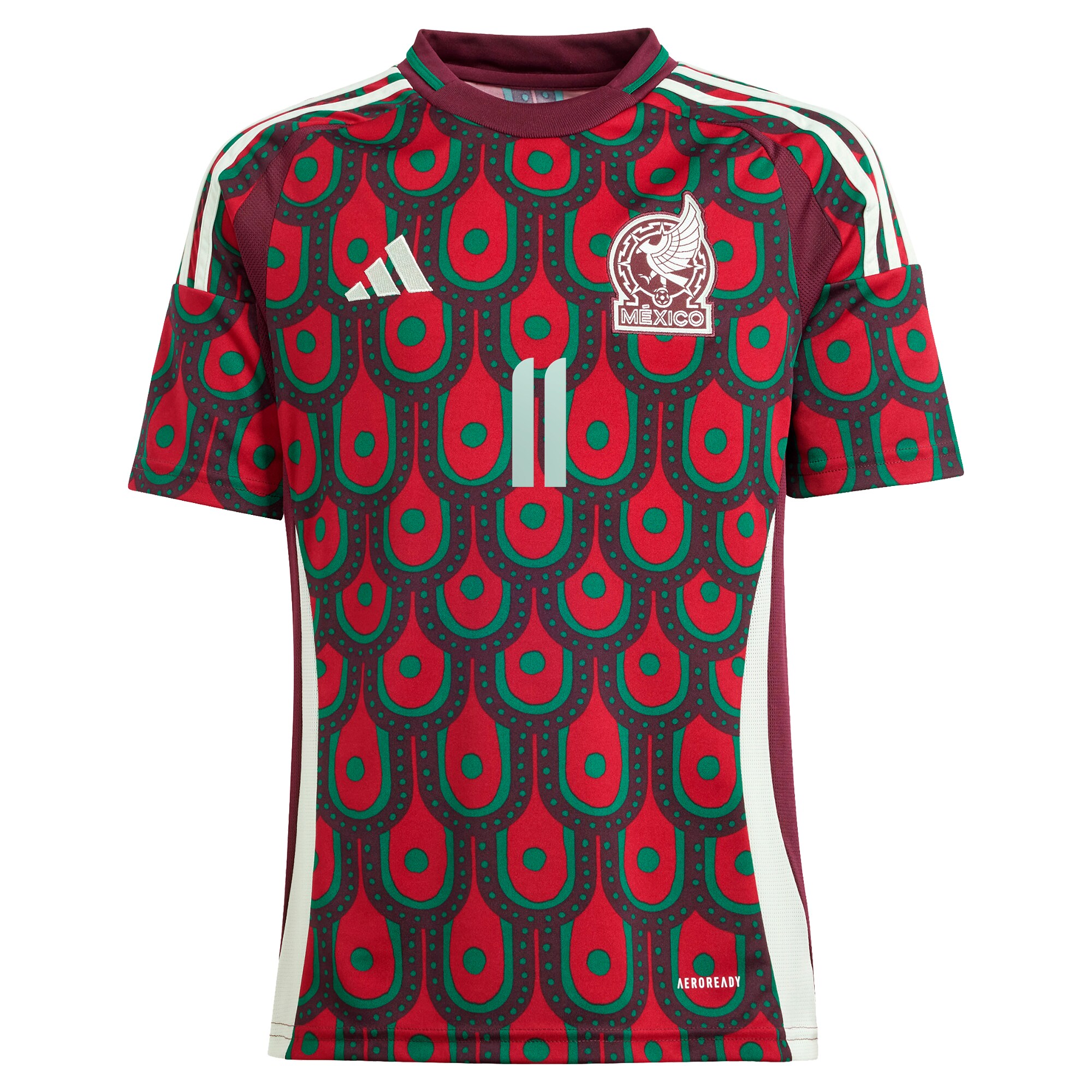 Shop santiago giménez mexico national team adidas youth 2024 home replica player jersey – burgundy – Mexico Football Shirts & World Cup Jerseys