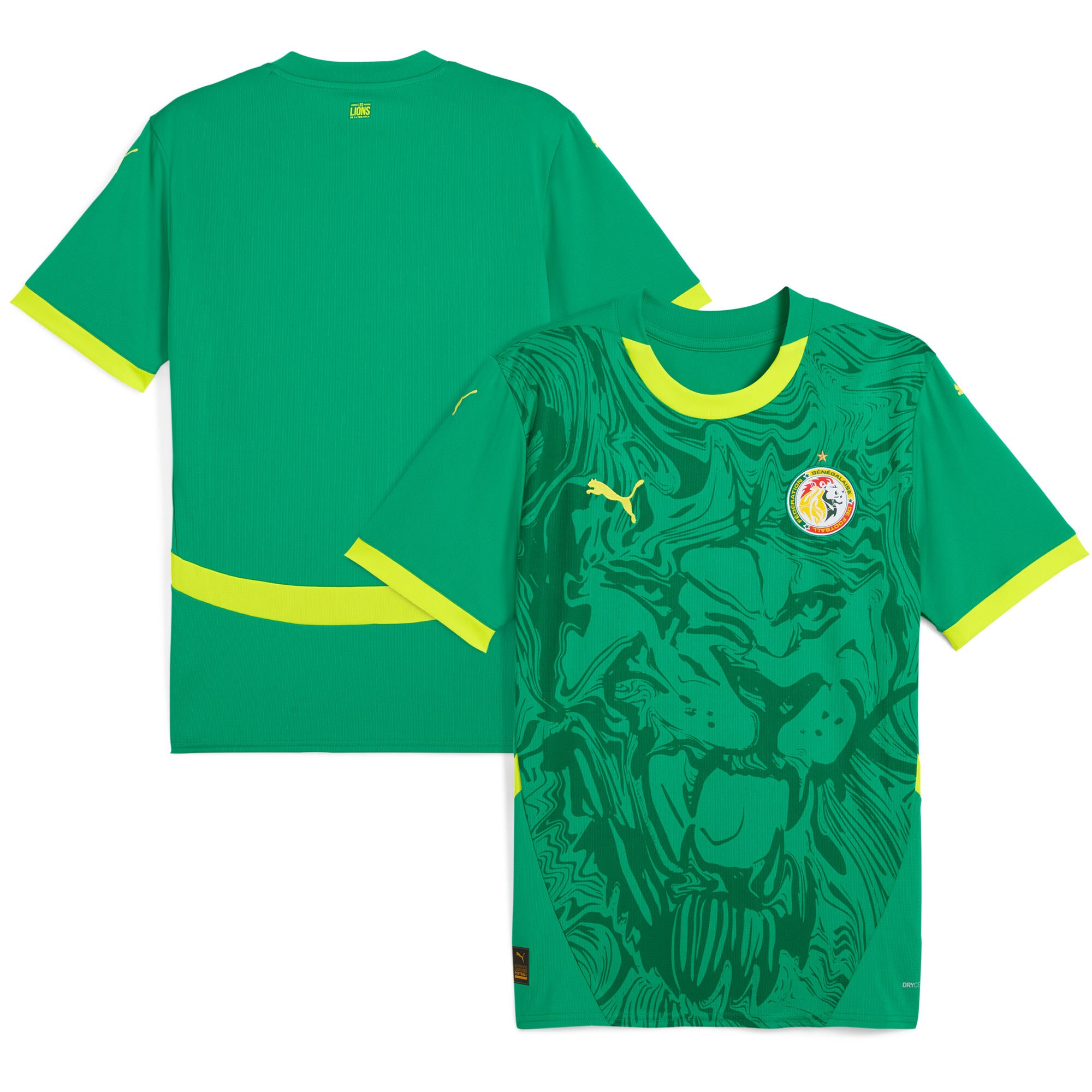 Shop senegal national team puma 2025 away replica jersey – green – Mexico Football Shirts & World Cup Jerseys
