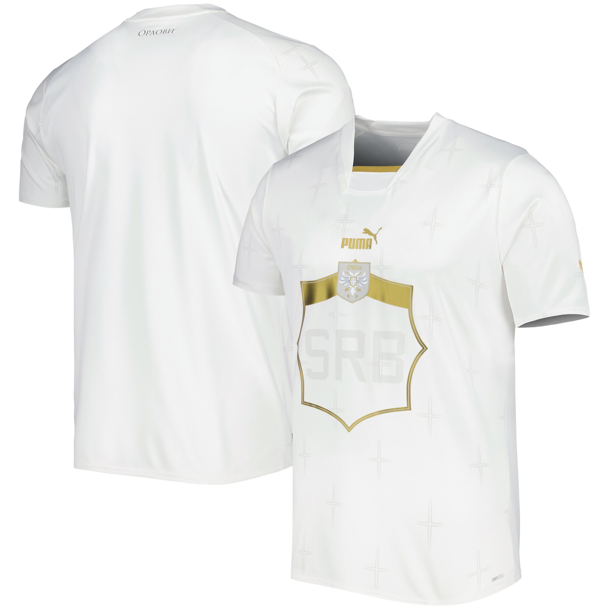 Shop serbia national team puma 202223 away replica jersey – white – Mexico Football Shirts & World Cup Jerseys