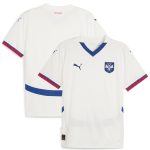Shop serbia national team puma 2024 away replica jersey – white – Mexico Football Shirts & World Cup Jerseys