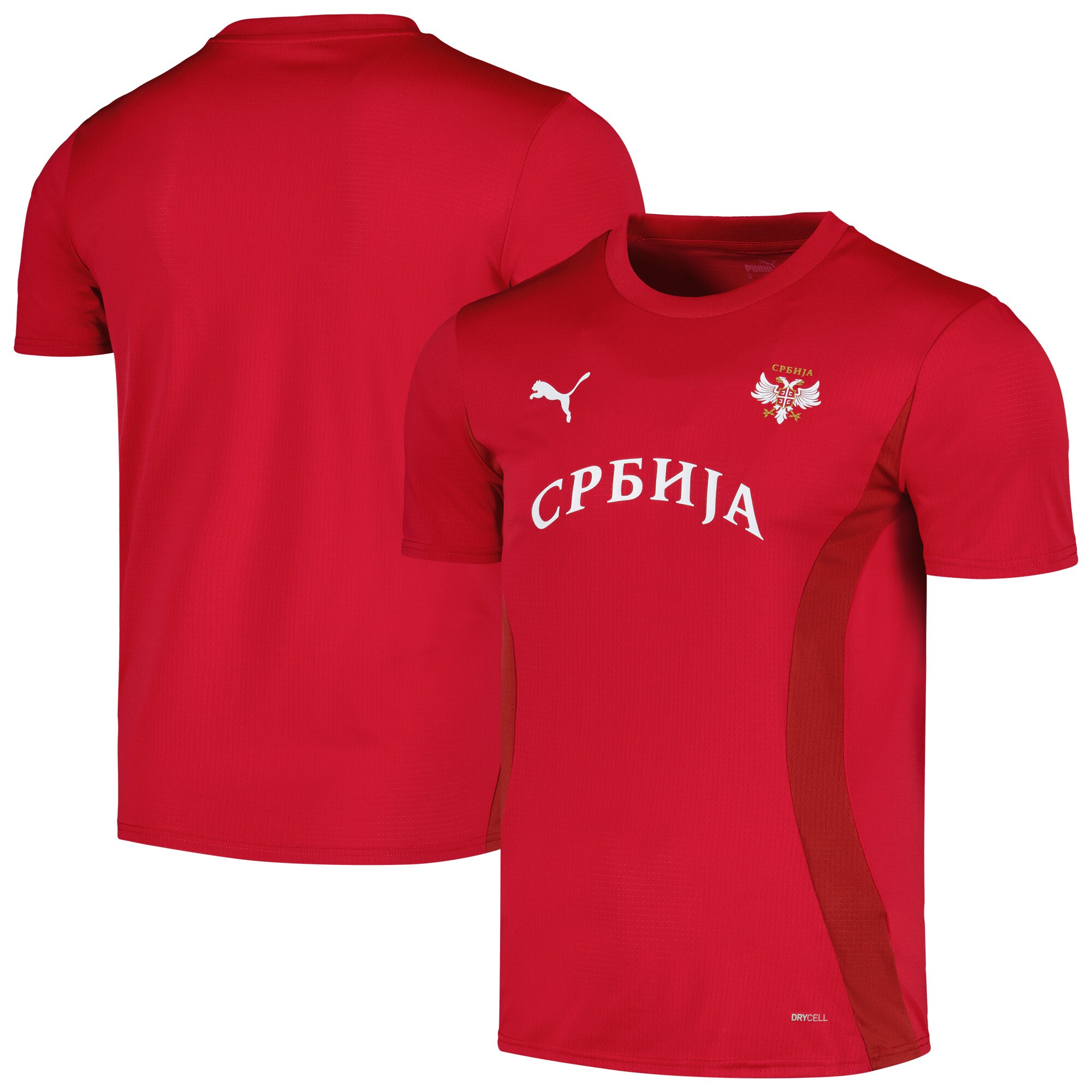 Shop serbia national team puma 2024 pre-match jersey – red – Mexico Football Shirts & World Cup Jerseys