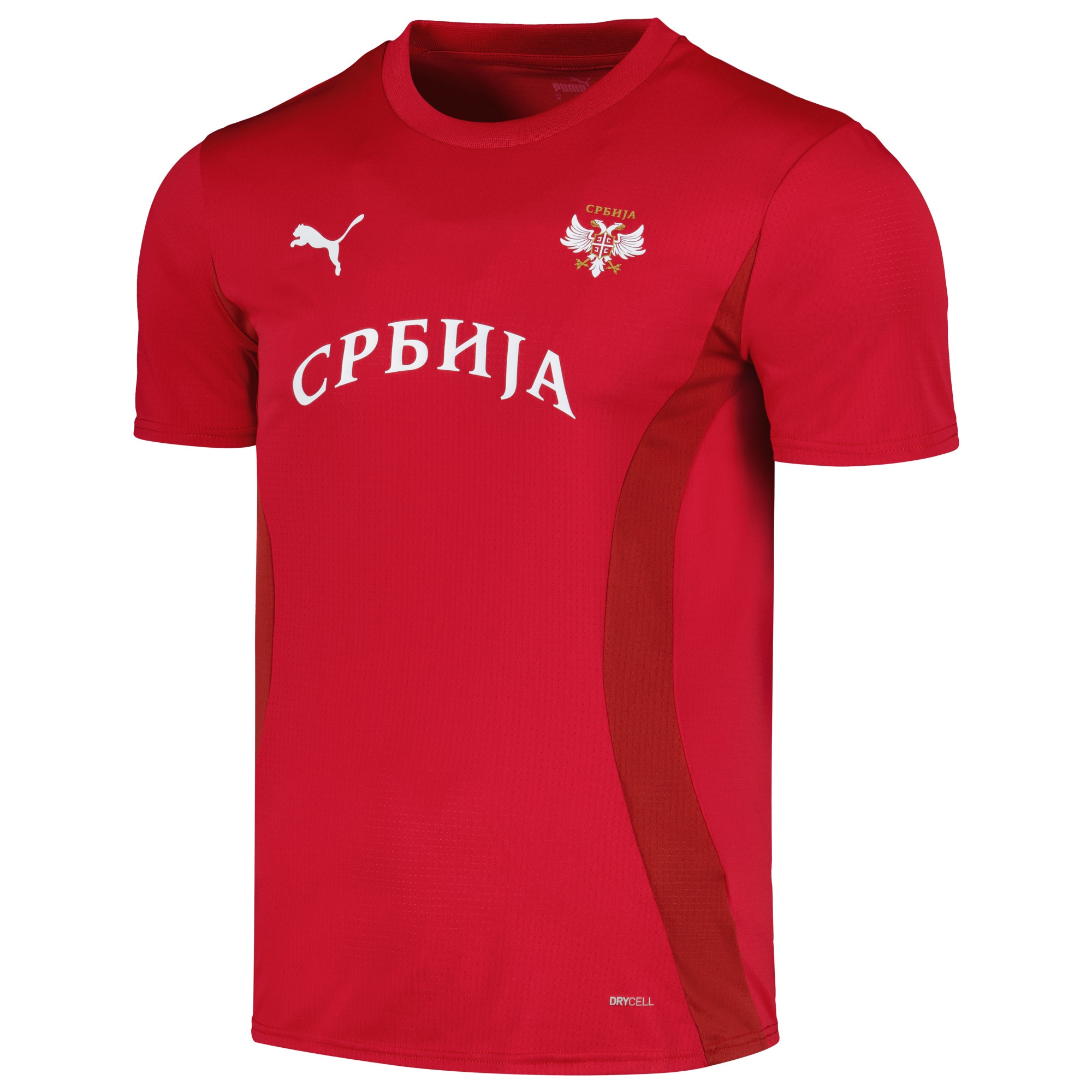 Shop serbia national team puma 2024 pre-match jersey – red – Mexico Football Shirts & World Cup Jerseys