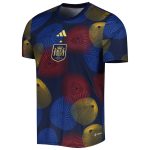 Shop spain national team adidas 2022 aeroready pre-match top – navy – Mexico Football Shirts & World Cup Jerseys