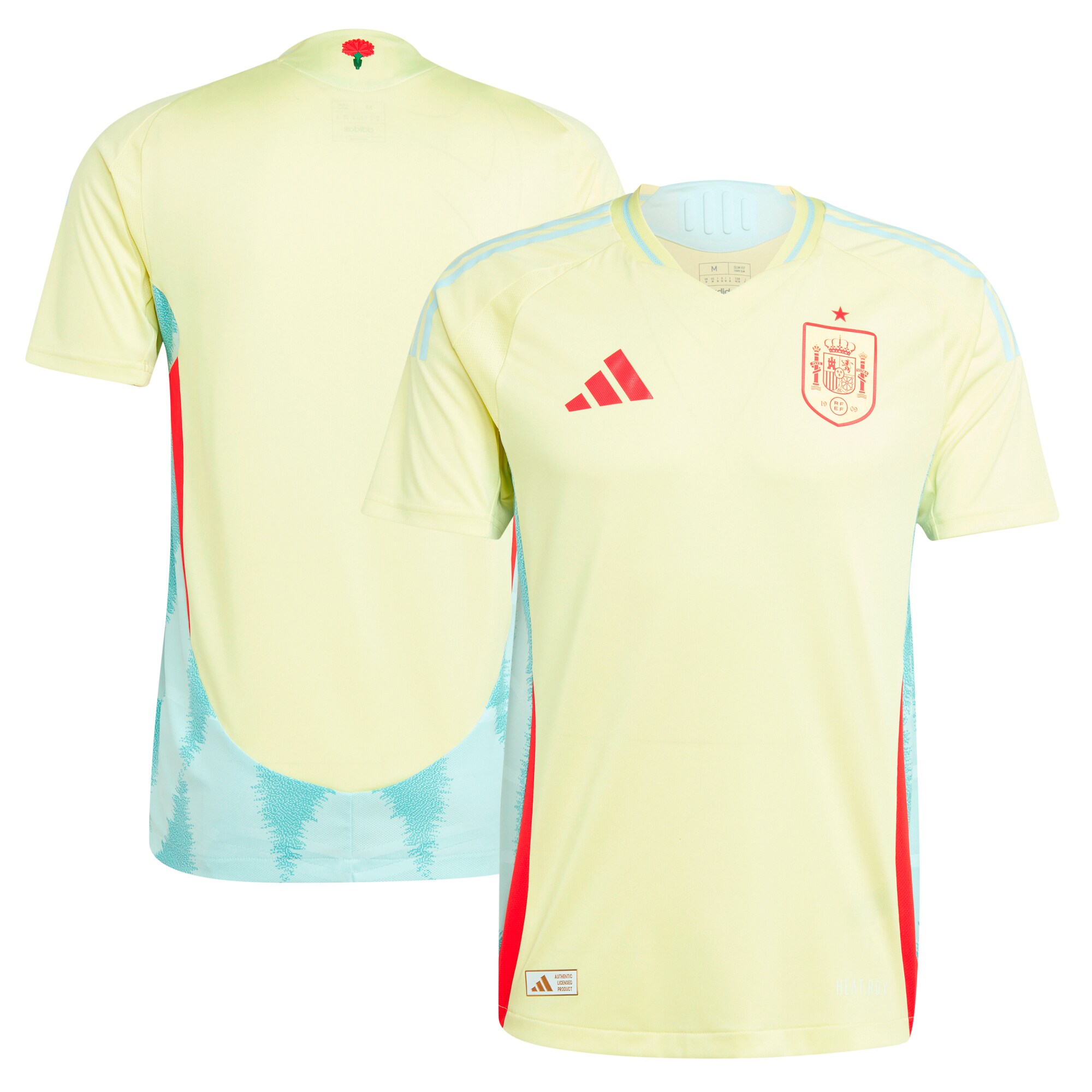 Shop spain national team adidas 2024 away authentic jersey – yellow – Mexico Football Shirts & World Cup Jerseys