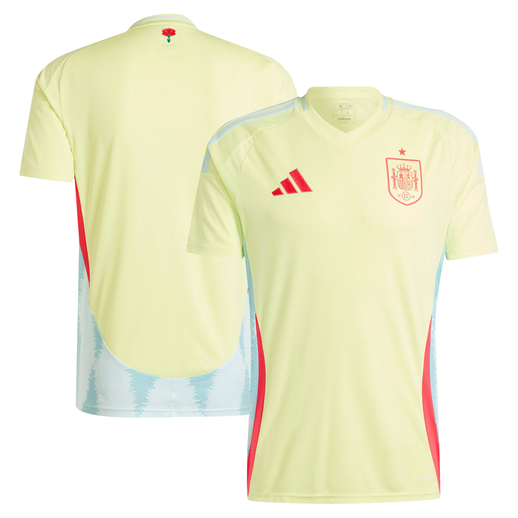 Shop spain national team adidas 2024 away replica jersey – yellow – Mexico Football Shirts & World Cup Jerseys