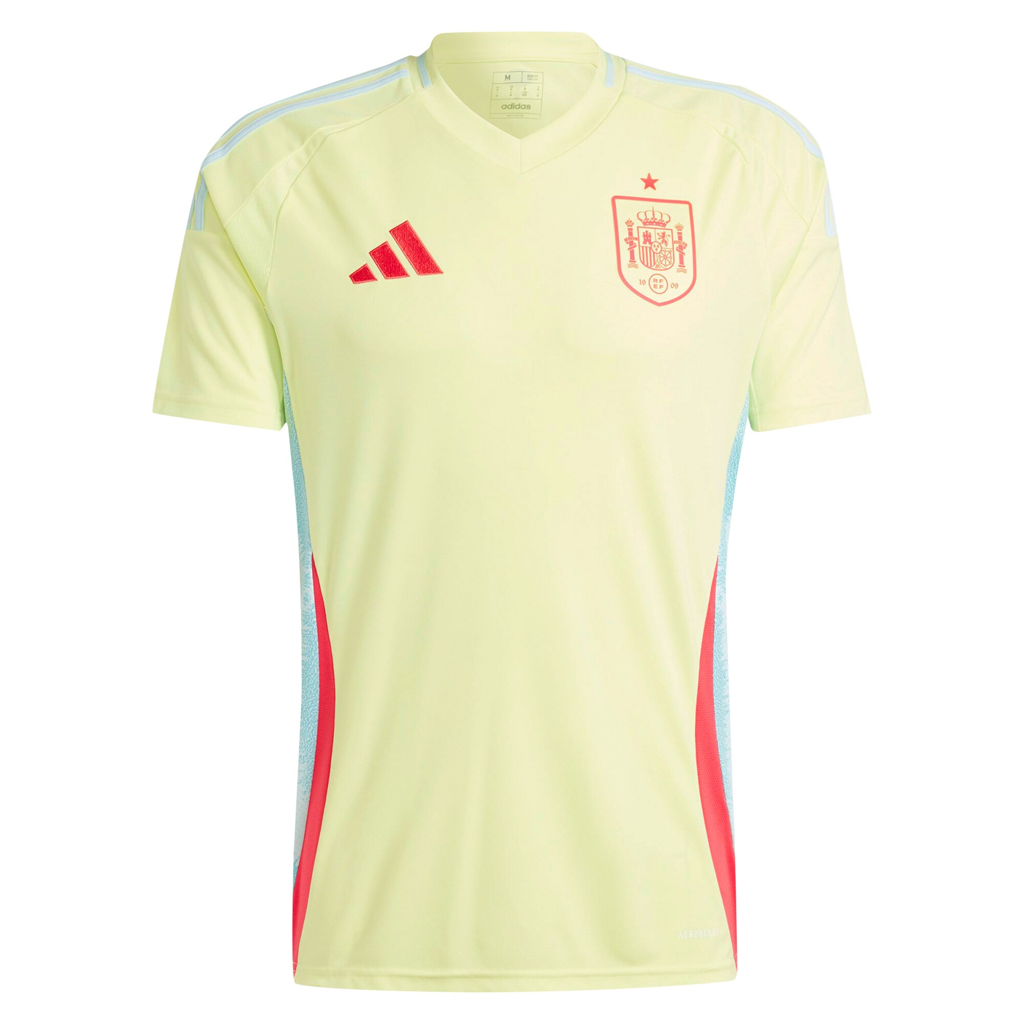 Shop spain national team adidas 2024 away replica jersey – yellow – Mexico Football Shirts & World Cup Jerseys