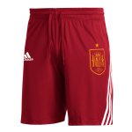Shop spain national team adidas club crest three-stripe aeroready shorts – red – Mexico Football Shirts & World Cup Jerseys